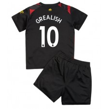 Manchester City Jack Grealish #10 Bortedraktsett Barn 2022-23 Kortermet (+ korte bukser)